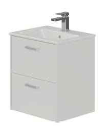 Zara 50 cm 2 Drawer Wall Hung Vanity Basin Furniture Unit  - Vanity Unit