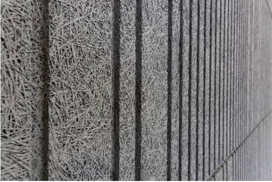 Troldtekt® Design Solutions - line / tilt line /  v-line / tiles T24 - Cement-Bonded Wood Wool Panel