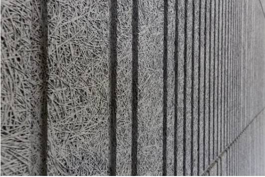 Troldtekt® Design Solutions - line / tilt line /  v-line / tiles T24 - Cement-Bonded Wood Wool Panel