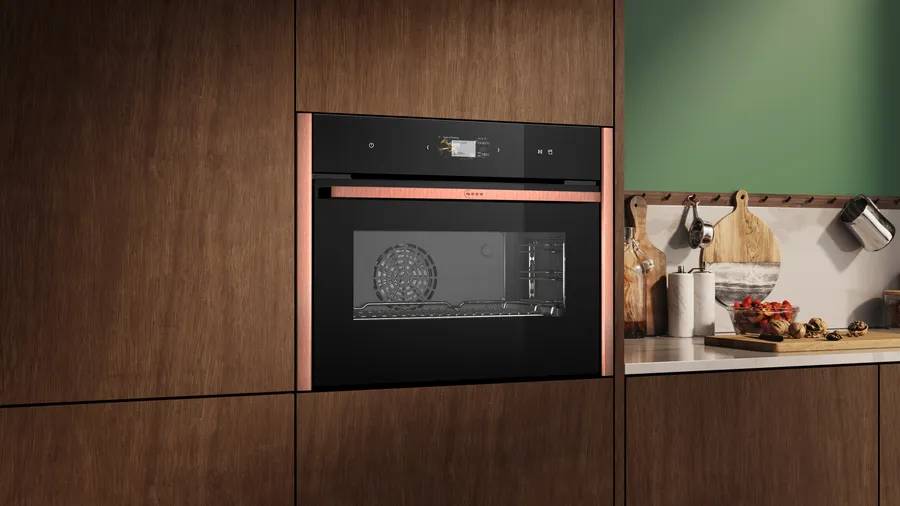 Compact 45cm Steam Ovens Bronze trim