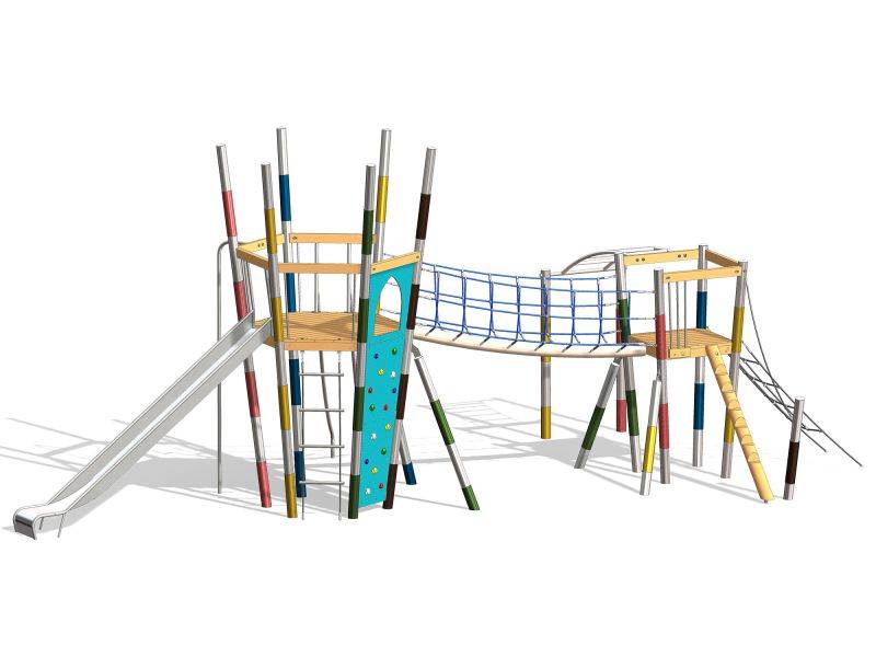 Mikado Beeskow - Children's Multiplay Climbing Frame
