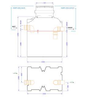 Drainage ST7 Grease Separator Without Desilter Chamber