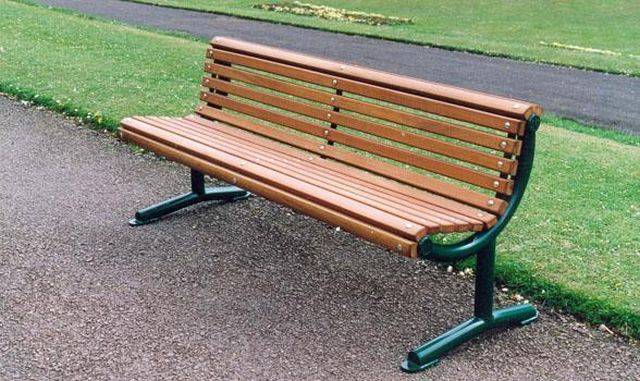 Ollerton Festival Straight Seat with Hardwood Slats