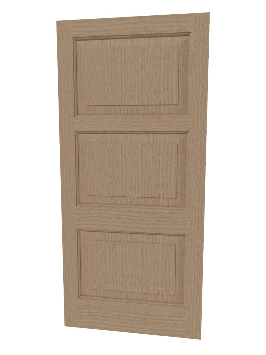 Traditional 3 Panel Door