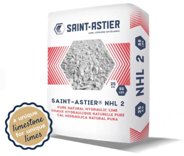 Saint-Astier® NHL 2 - Chalk Lime - Cement-Free Natural Hydraulic Lime
