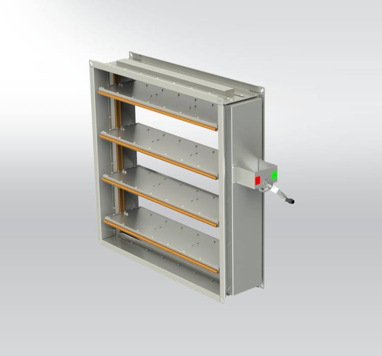 VCDM - High Temperature Volume Control Damper (≤1200x1200mm) - Volume Control Damper