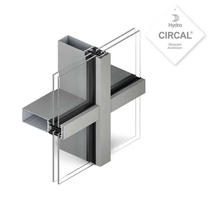 Aluminium Curtain Walling - TENTAL 60  - Facade