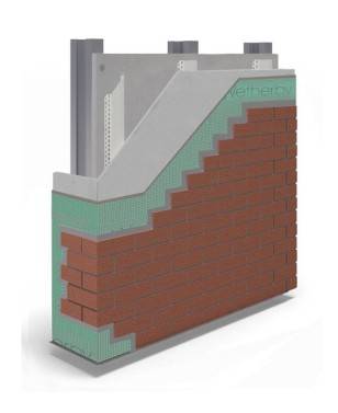 Steel Frame Cavity Rail Carrier Board Acrylic Brick Slip A2 Rated Carrier Board System - Carrier Board System