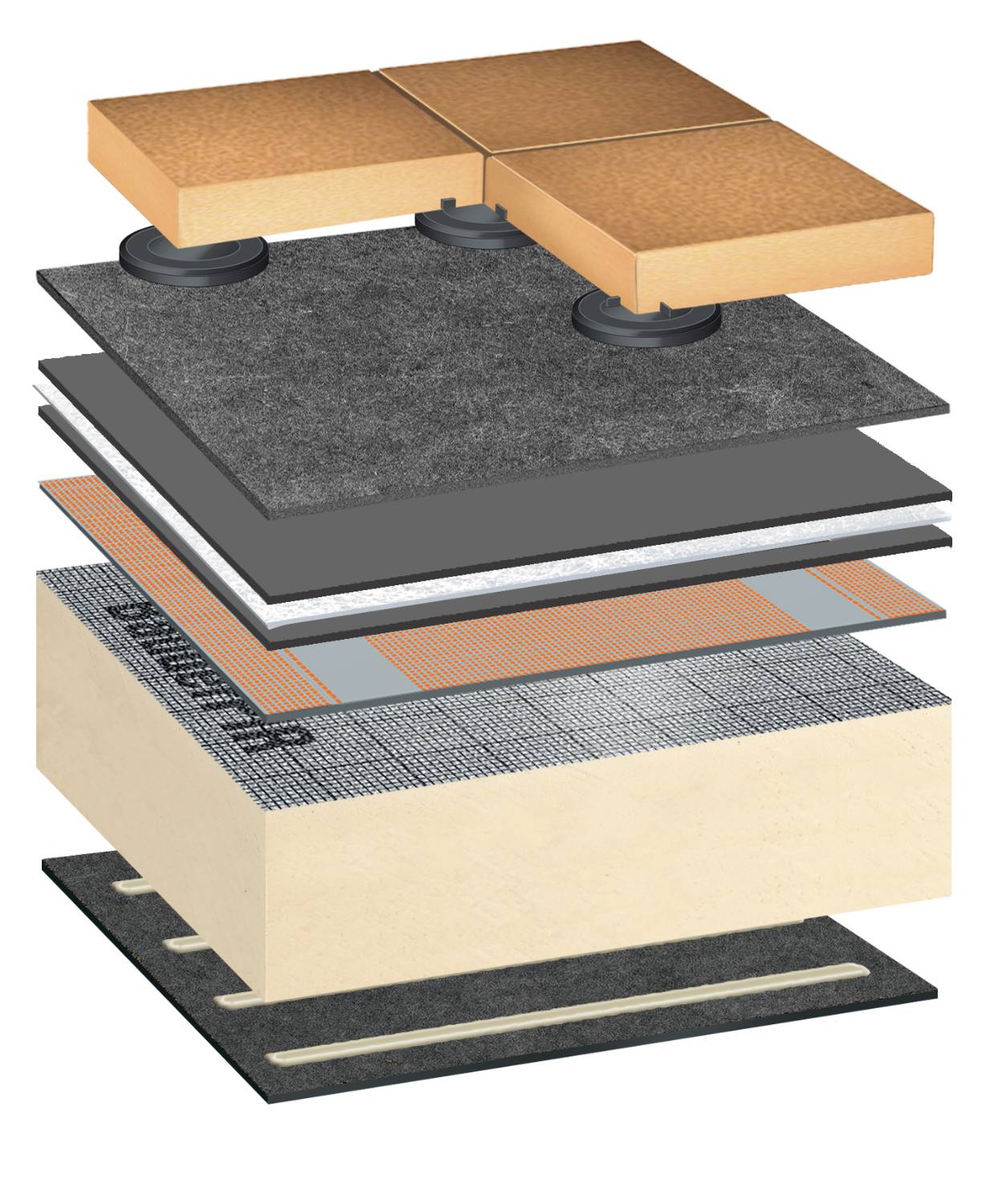 Bauder LiquiTEC Warm Roof / Terrace System - Cold Applied