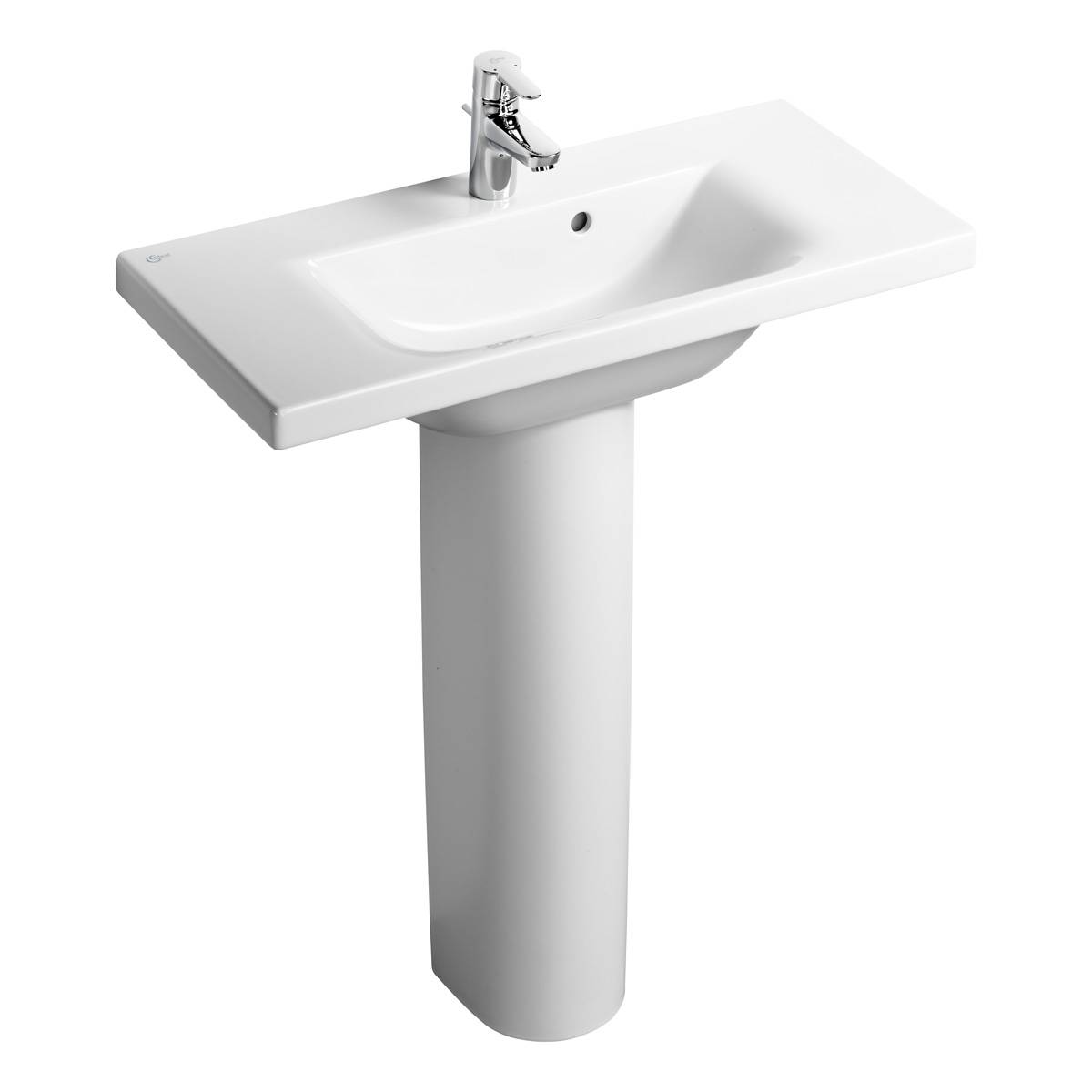 Concept Space 80 cm Washbasin, double platform