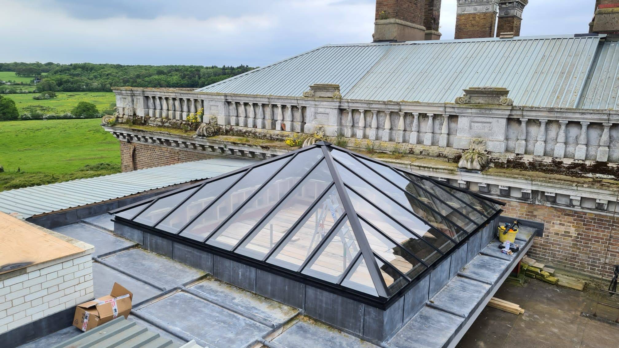 SafeGard Non-Fragile Roof Lanterns and Skylights - Shaped and pitched rooflights