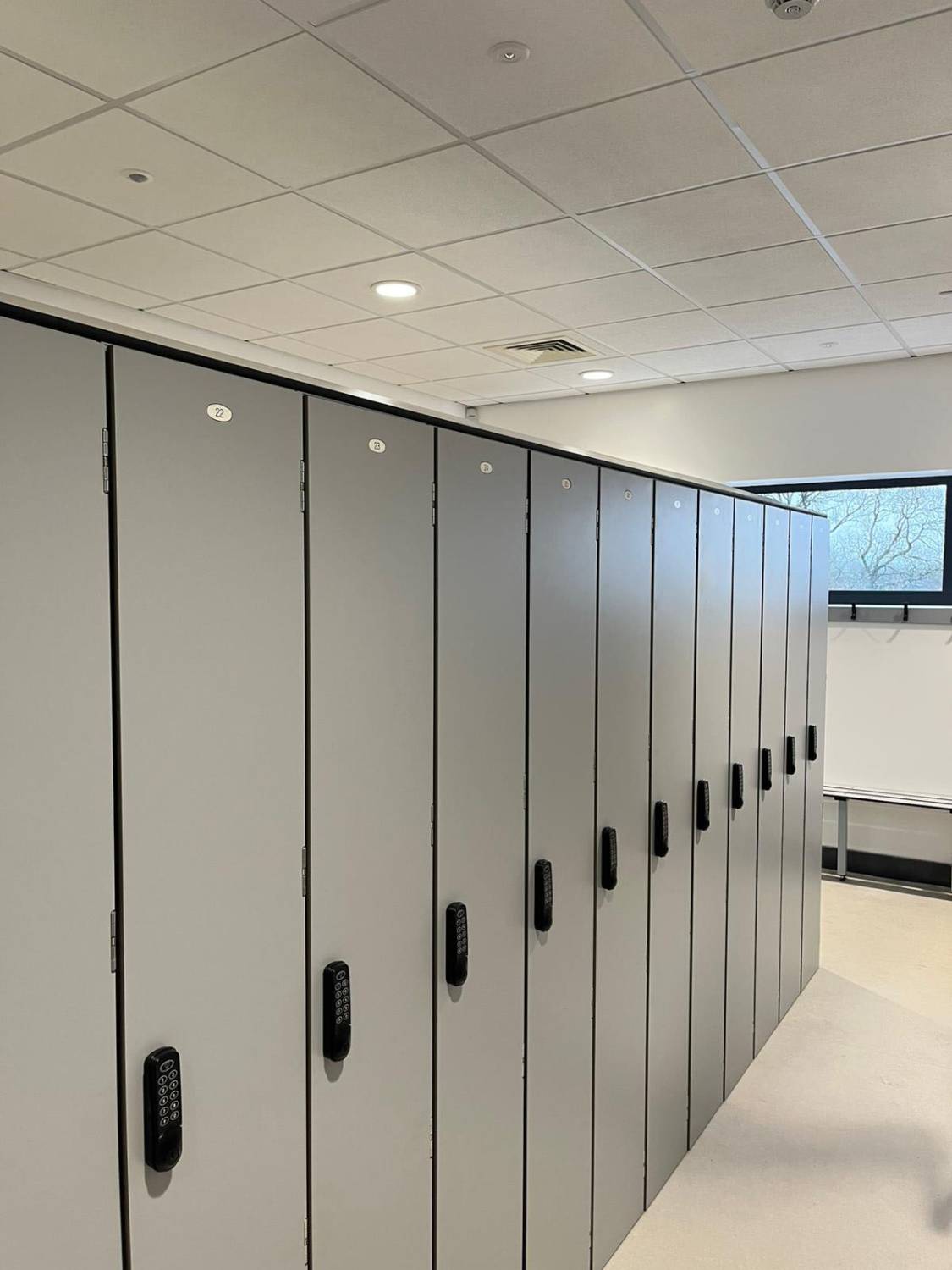 Laminate Lockers & Bench Seating at DVA Test Centre | Helmsman | NBS Source