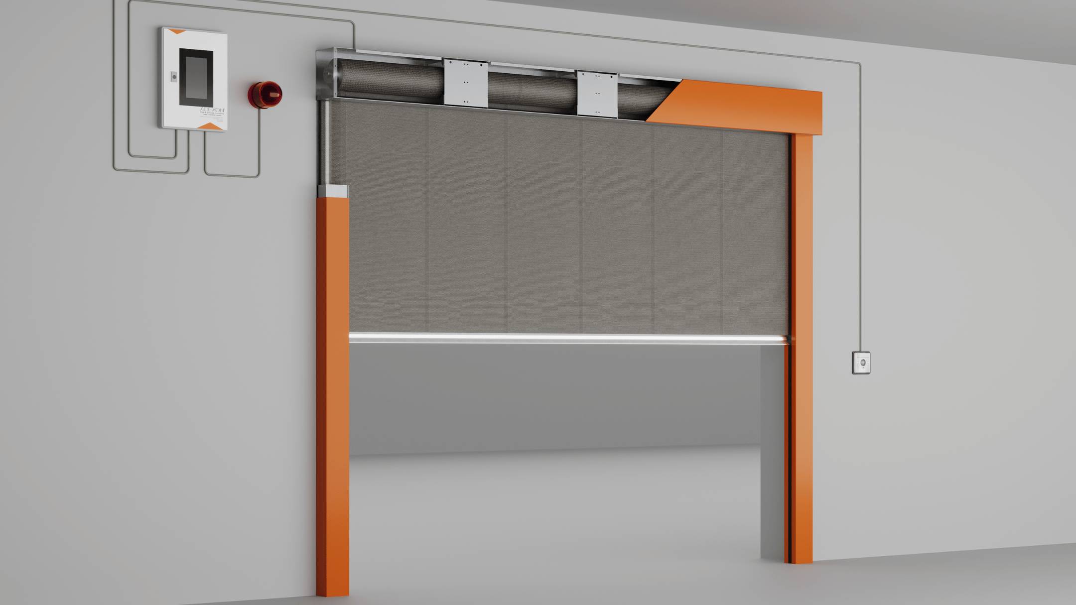 Vertical Fire Curtain - 120 min - FC120E - Fire Curtain