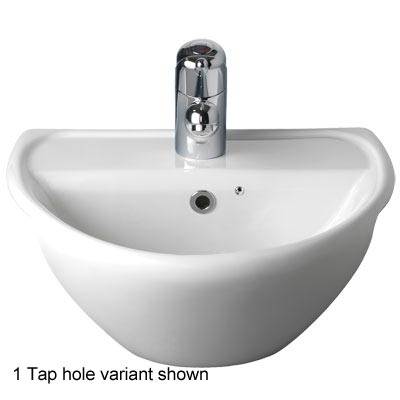 Sola Optimise 450 Semi-Recessed Washbasin