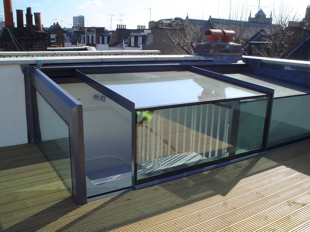 Freestanding Box Rooflight - Left Exit