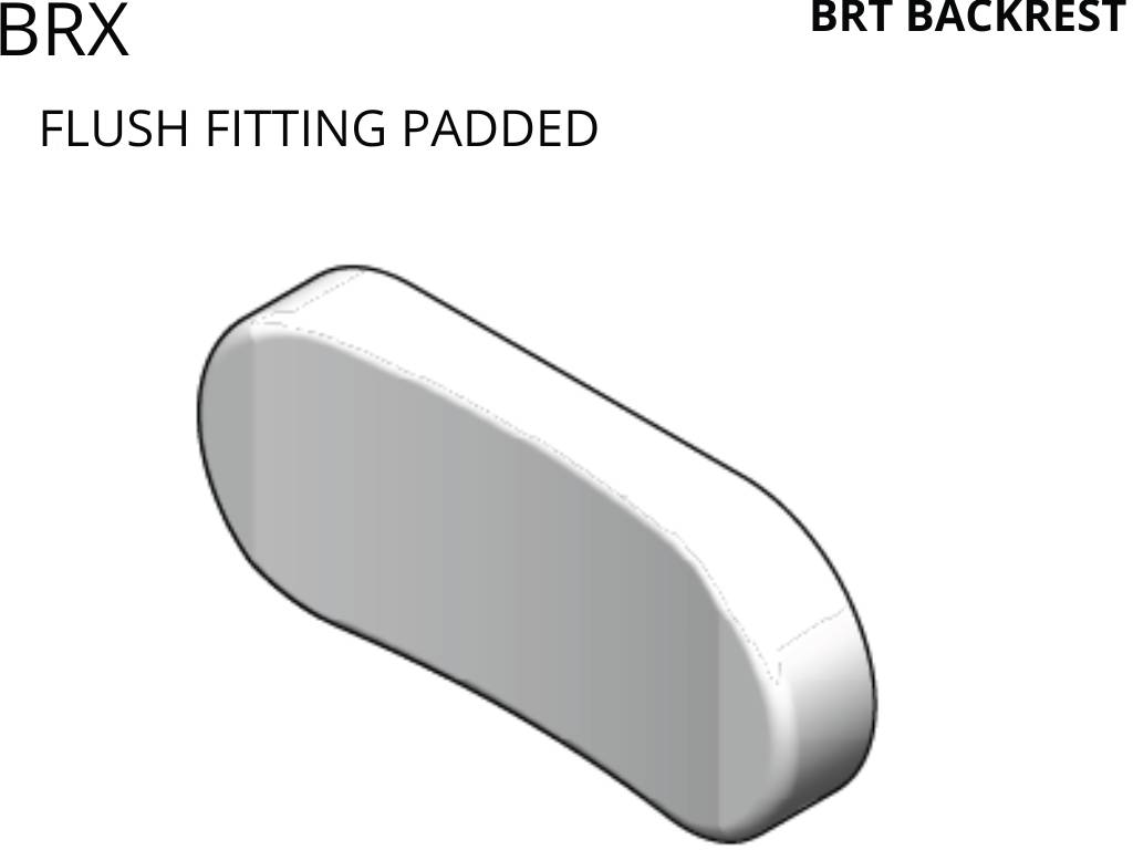Support back rests with raised padded cushion - Disabled Back Rests