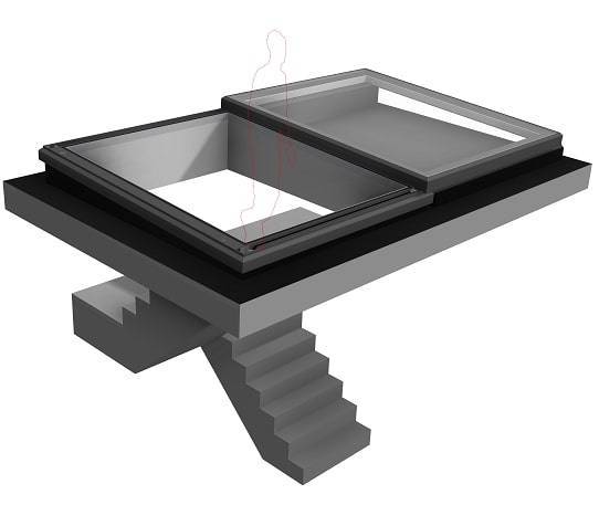 Sliding Rooflight (Slide Over Roof) - Vent & Access