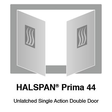 HALSPAN® Prima 44 mm Internal Fire Rated Door Blank - Unlatched Single Acting Double Doors