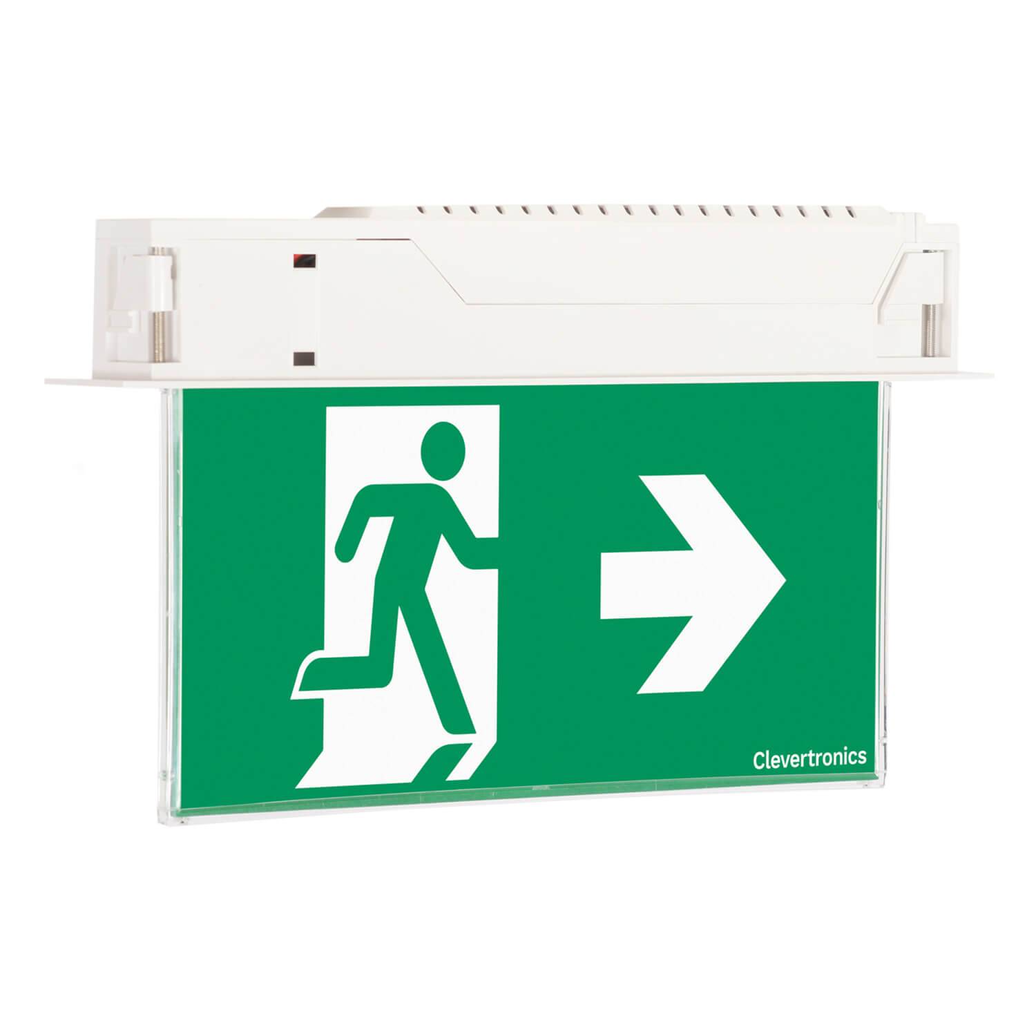 Ultrablade Pro Exit Recessed Luminaire - LED Exit Lighting