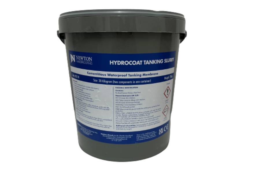 Newton HydroCoat Tanking Slurry - BBA Type A Cementitious Waterproof Coating and Tanking Membrane - Cementitious Waterproof Coating