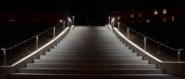 ASF LED Spotlight Illuminated Stainless Steel Handrail