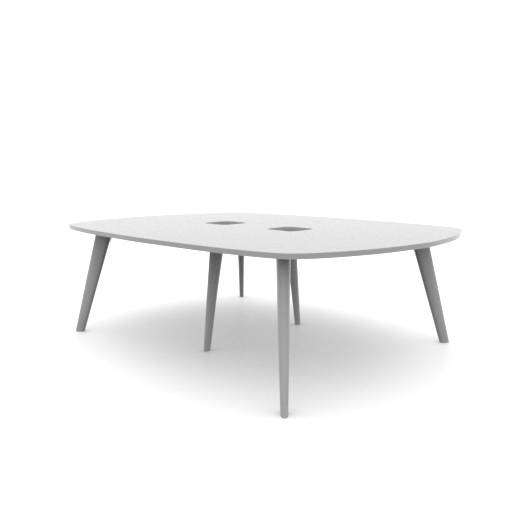 Pailo Boat Shaped Table With Cut Out For Power UK: PLBMT2418-AB