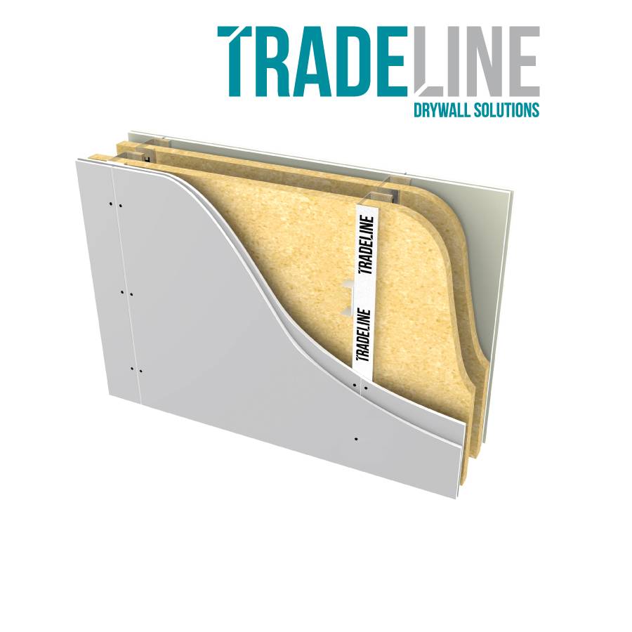 TRADELINE Twin Frame Braced C Stud Partition Systems Utilising Siniat Board