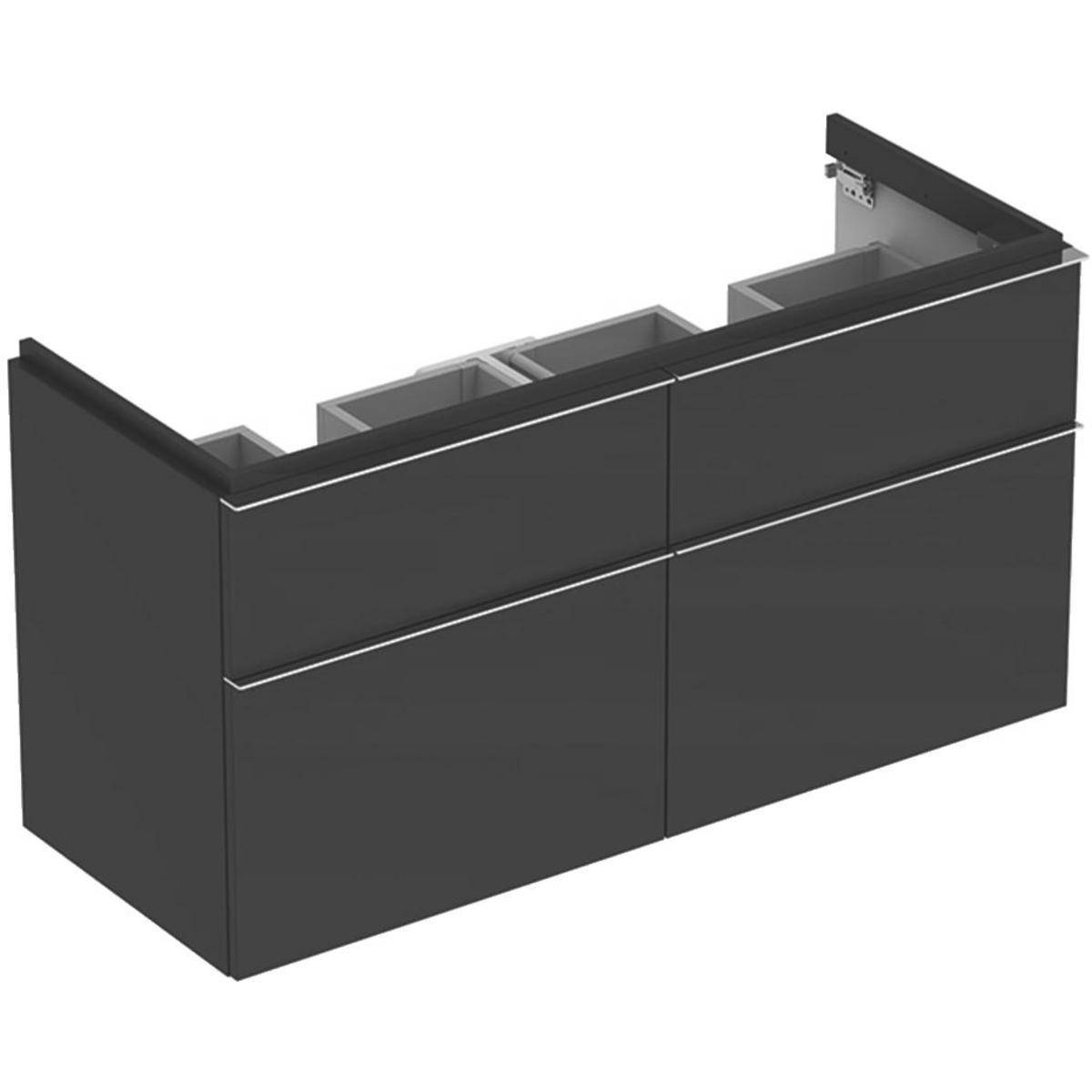 iCon cabinet for double washbasin, with four drawers