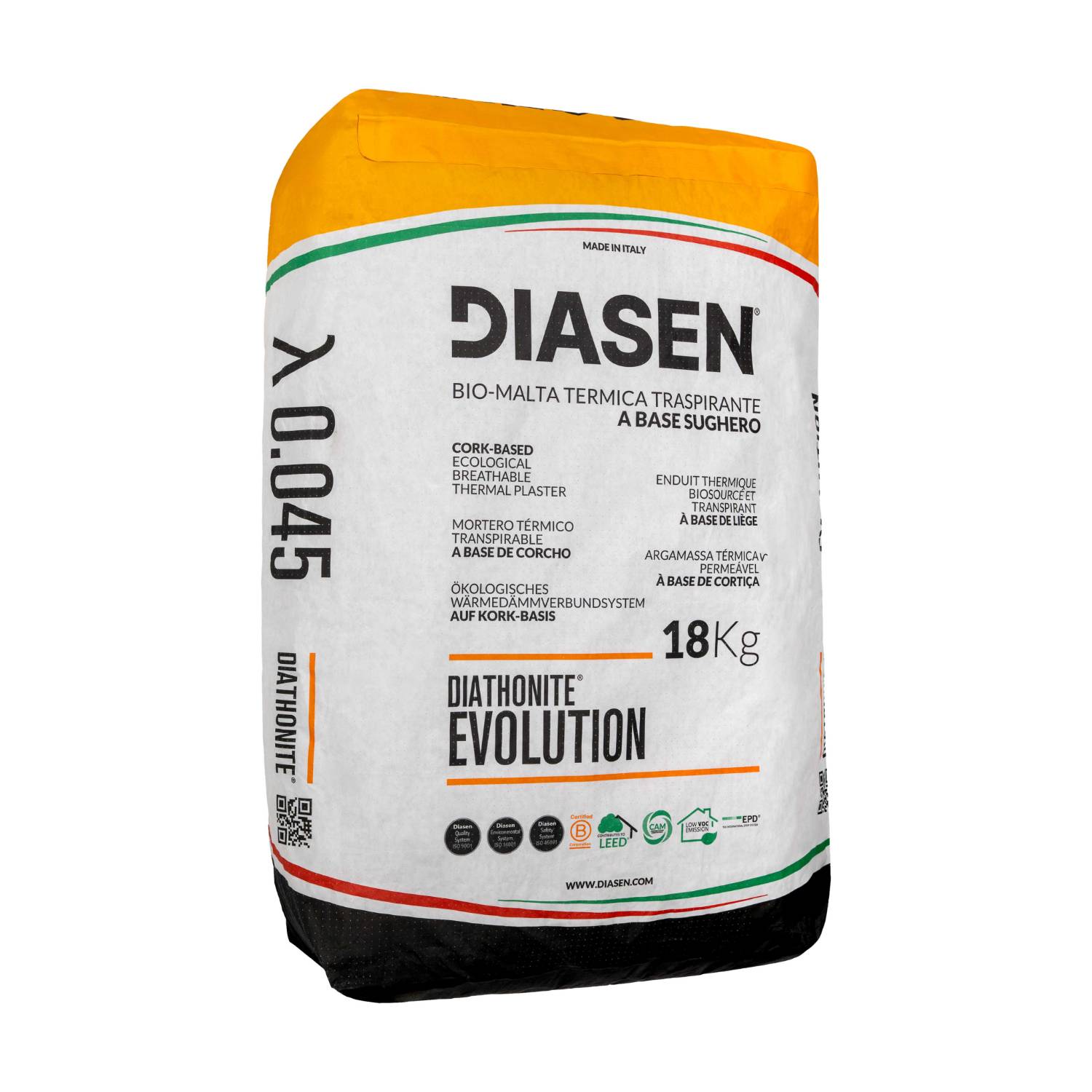 Diasen Diathonite Evolution - Cork Lime Thermal Insulating Plaster