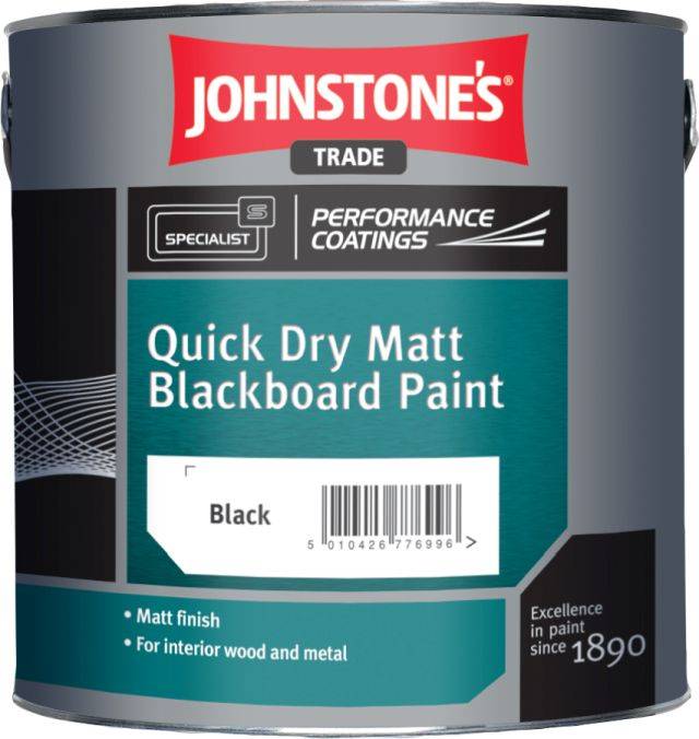Quick Dry Matt Blackboard Paint