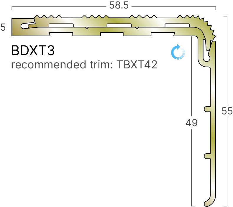 XT Bronze Stair Edgings 