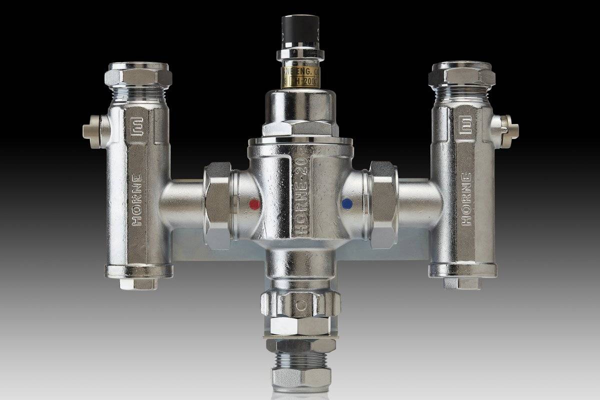 Thermostatic Mixing Valve with Isolating Valves Horne Engineering Ltd