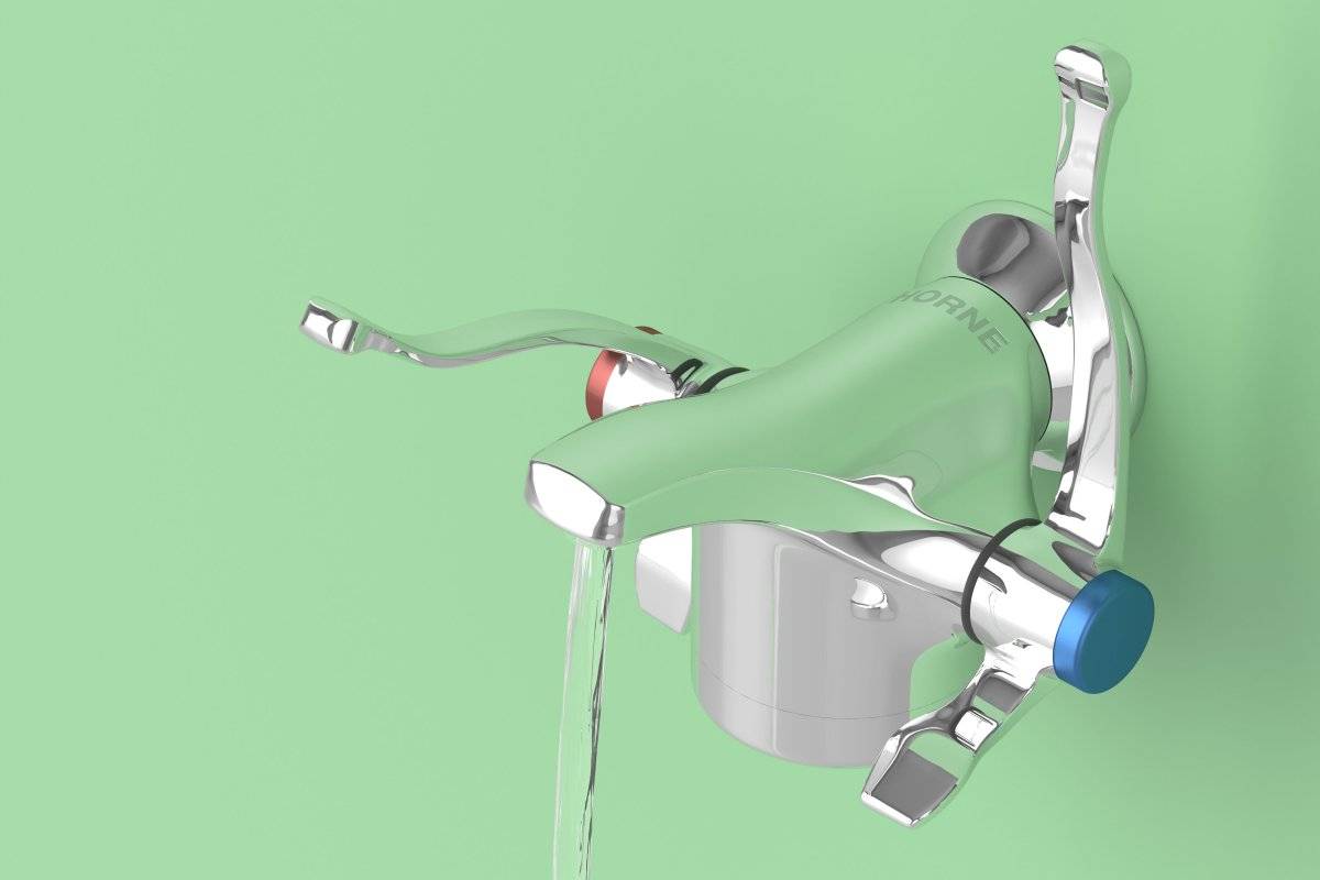 Optitherm Thermostatic Tap With Dual Levers - Clinical Tap Hand Wash/ Decontamination