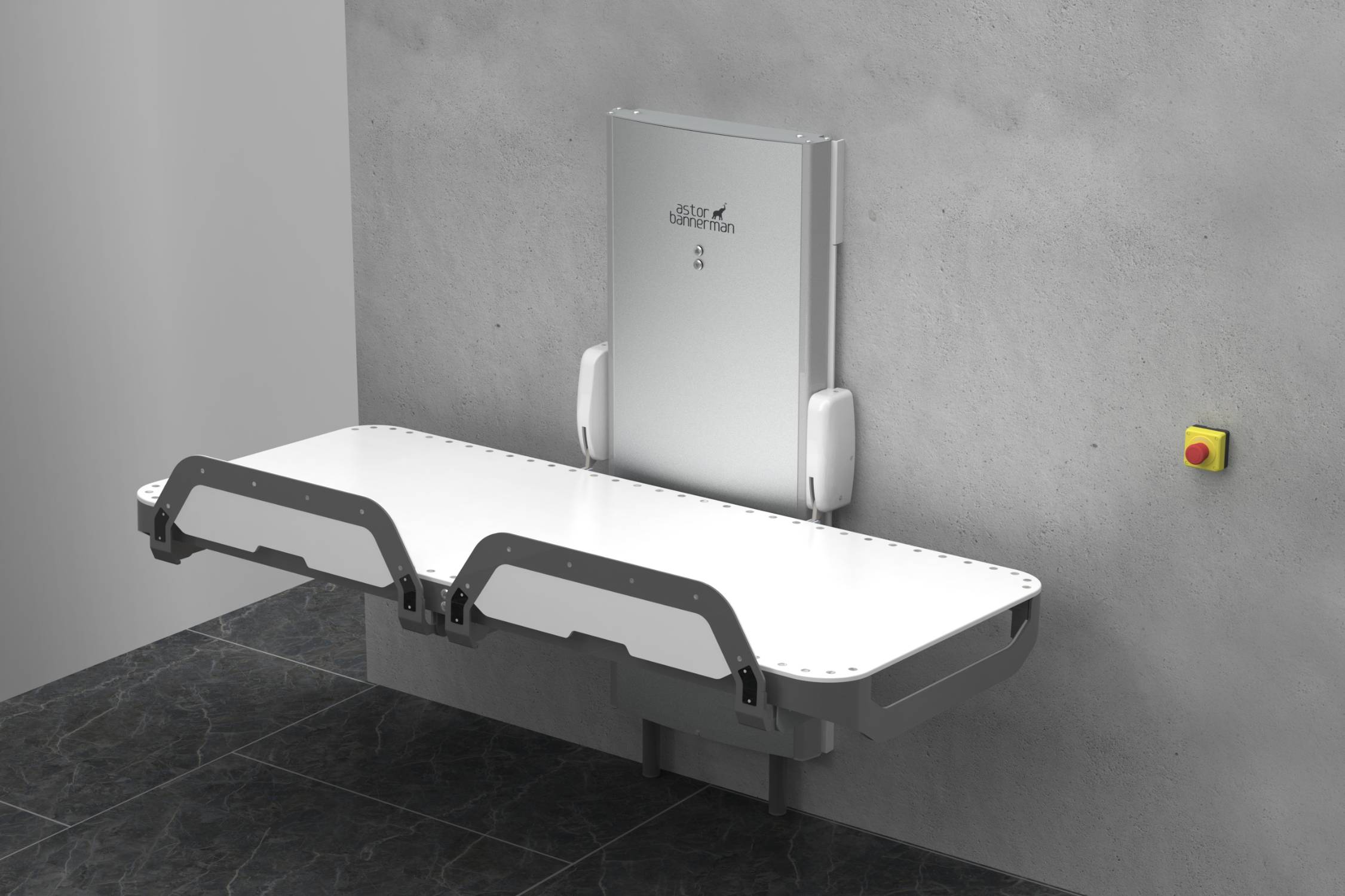 Astor Invincible Height Adjustable Changing Table for Public Changing Places and Public Places
