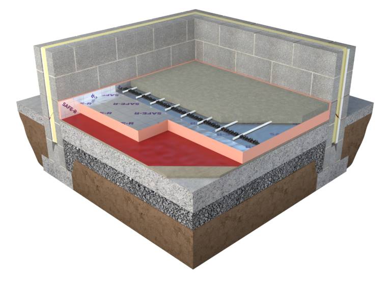 Safe-R SR/UF Underfloor Insulation - Phenolic Rigid Foam Insulation