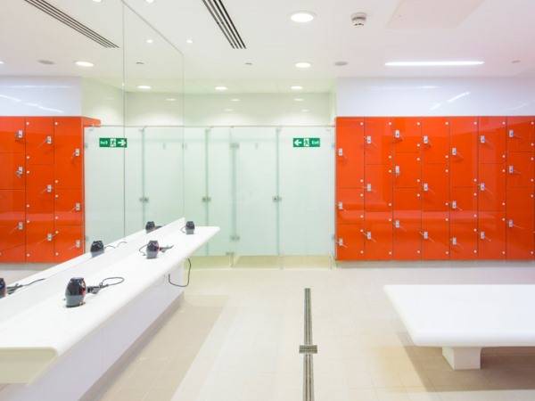 Marathon Glass Wet Area Lockers