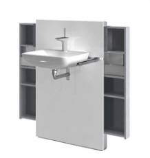 Monolith Sanitary Modules, Wall Hung Wash Basin With Deck Mounted Tap