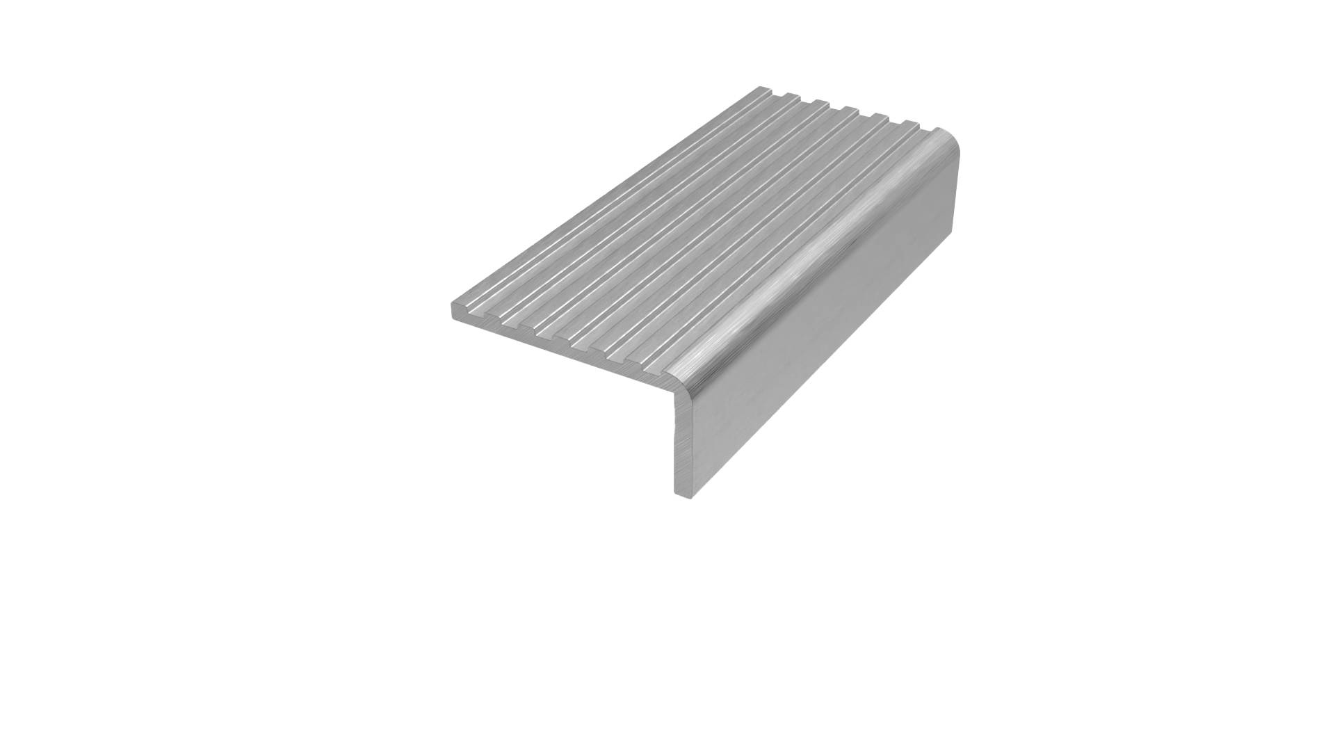 Aluminium Stair Nosings with Ribbed or Castellated Treads - Stair Edgings