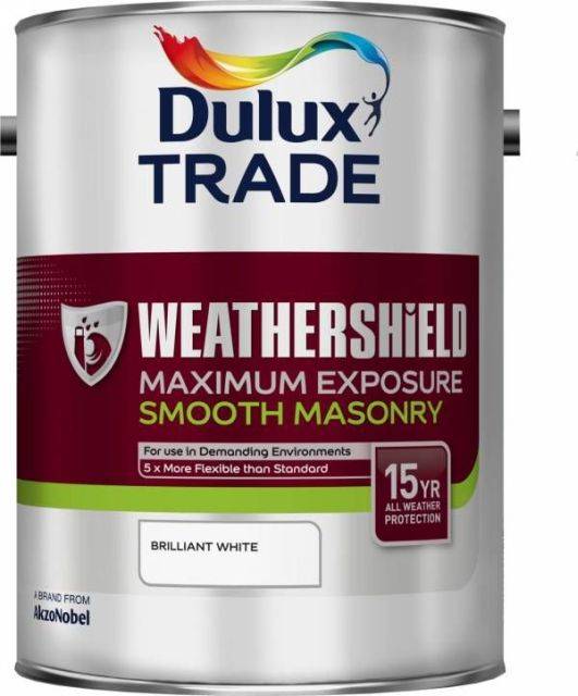 Dulux Trade Weathershield Maximum Exposure Smooth Masonry Paint