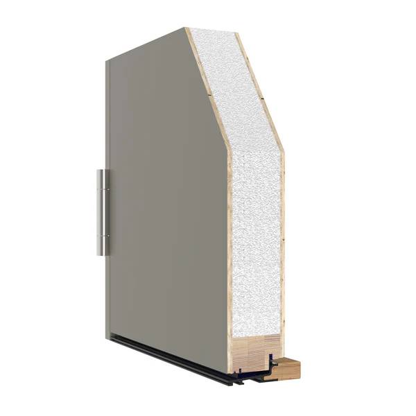 S303T Outward Open Timber Composite Panel Entrance Door
