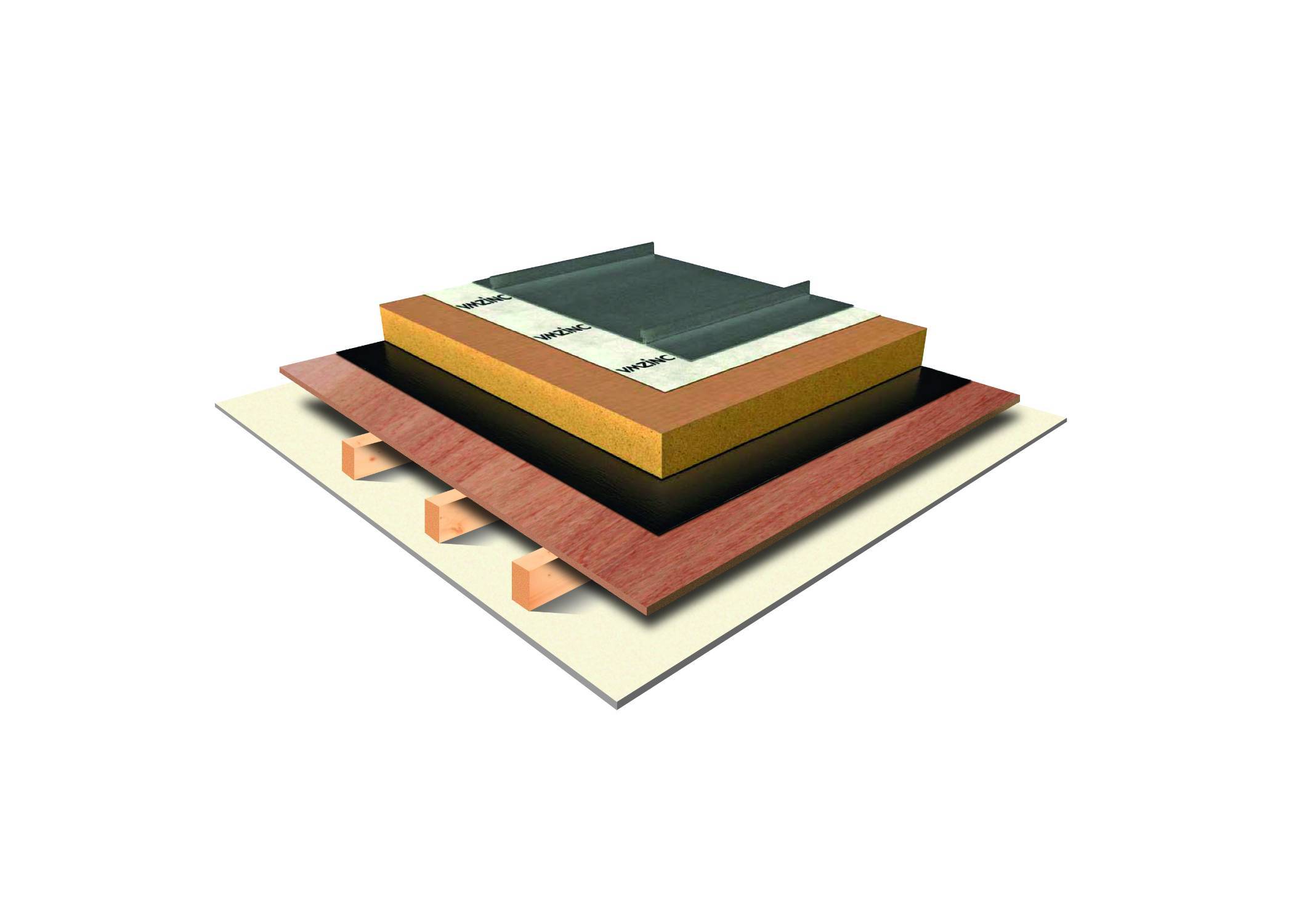 VMZINC Standing Seam Warm Roofing - Non-Vented Warm Roof System