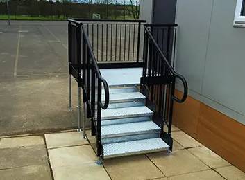 DDA Compliant Modular Steel Steps