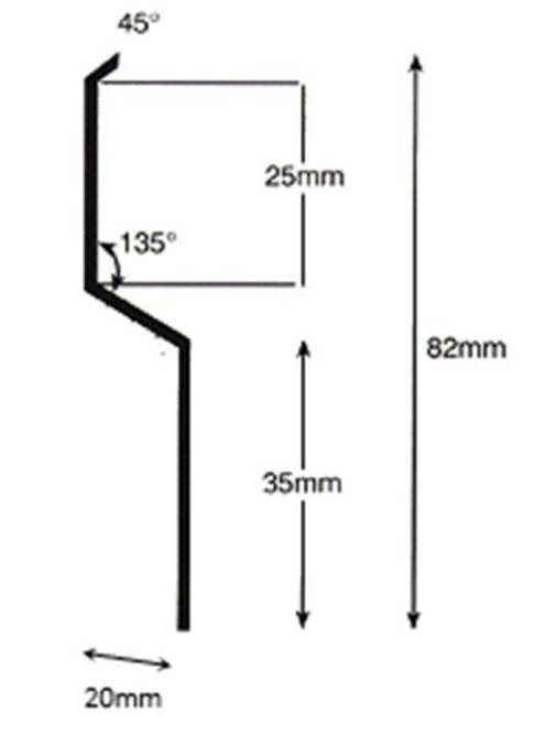 Bauder GRP Termination Bar - Termination Bar