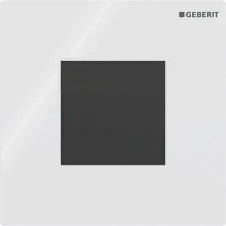Geberit urinal flush control with electronic flush actuation, mains operation, Type 01 cover plate, square