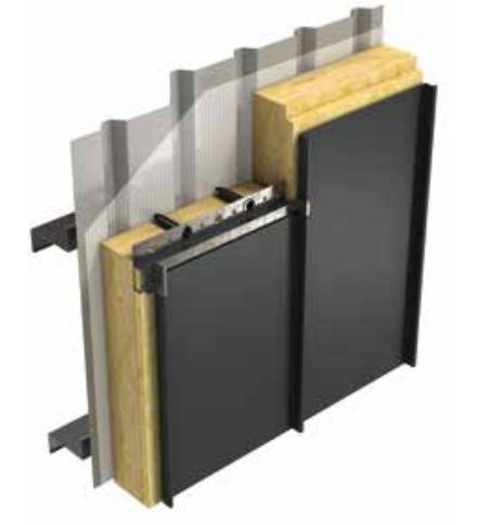 Vieo Warm Wall MW5 - Aluminium Sheet - Insulated Standing Seam Wall System
