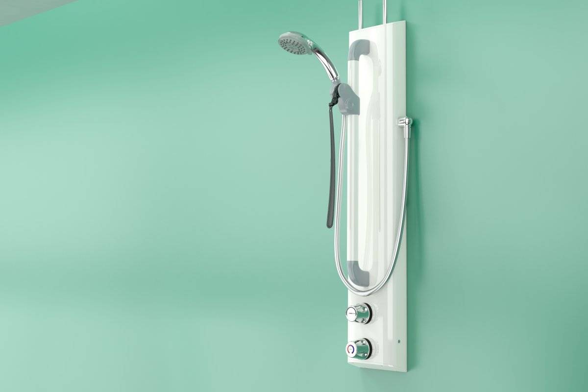 Shower Assembly with Dual Controls, Riser, Hose and Three Function Handset (excl. ILTDU) -  Doc M Accessible Showers