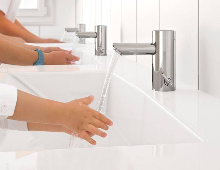 CONTI+ Lino AS L13 Pillar Taps With Thermostatic Anti-Scald Protection