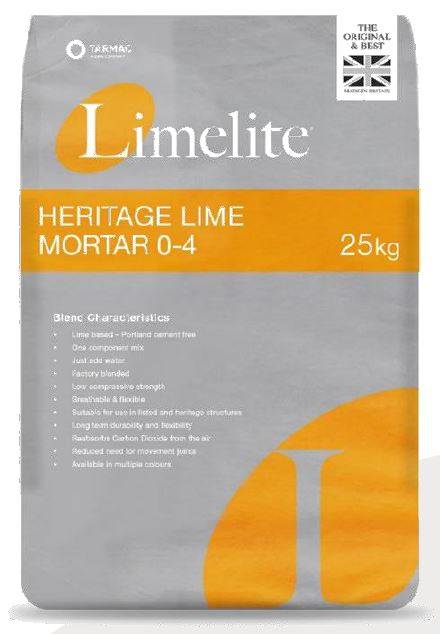 Limelite Heritage Hydraulic Lime Mortar