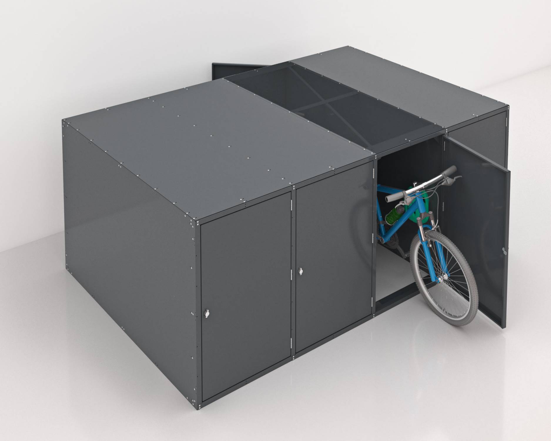 Cycla Bike Locker Horizontal – Double-Sided