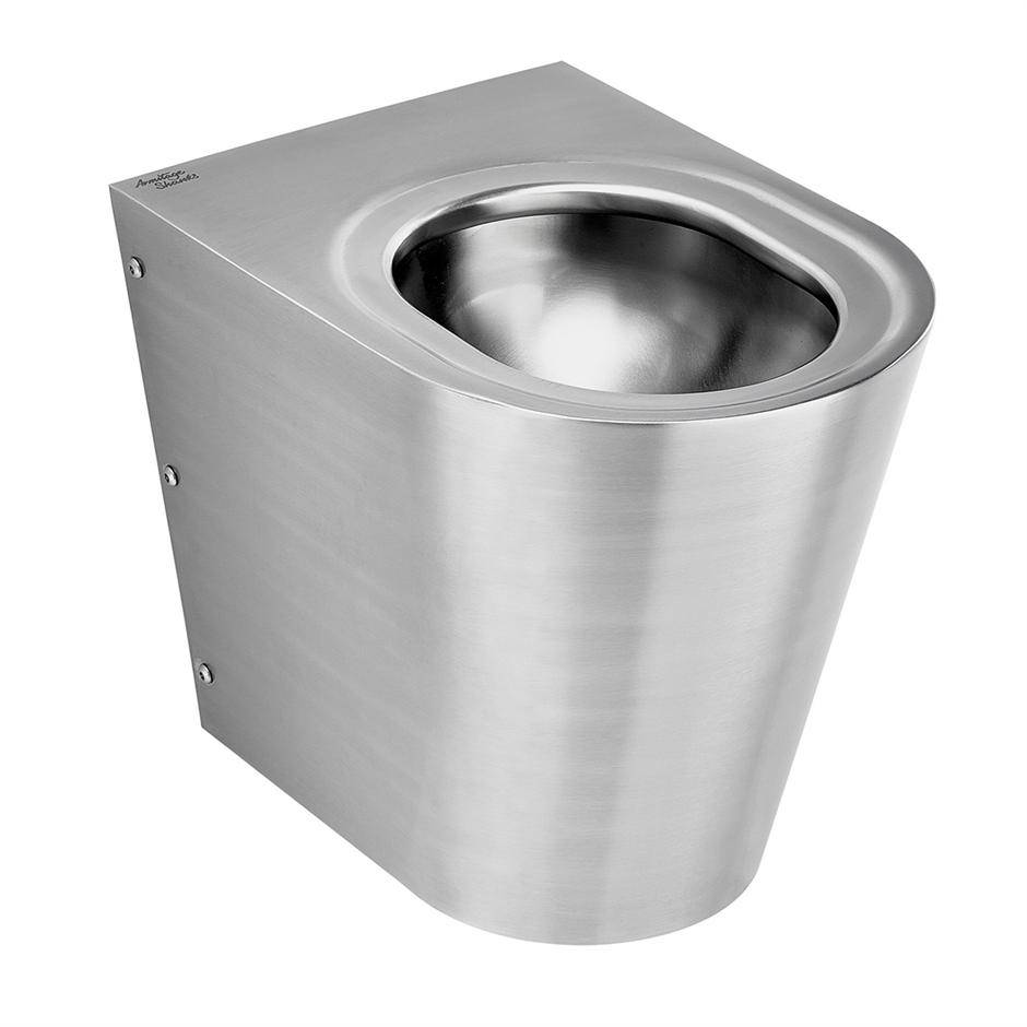 Perth 2 Stainless Steel Back To Wall WC Pan